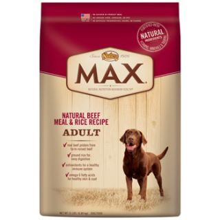 Nutro MAX Natural Beef Meal & Rice Adult Dog Food, 15 lbs.
