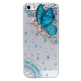 Faerie Pattern Metal Jewelry Back Case for iPhone 5C(Assorted Color)