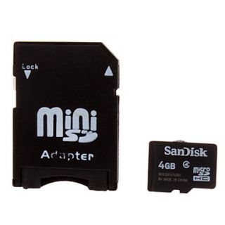 SanDisk Class 4 Ultra microSDHC TF Card 4G with TF/MS Adapter