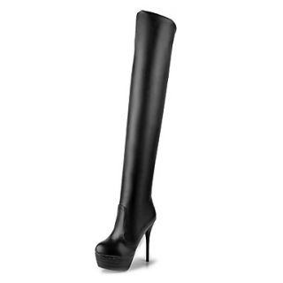 Faux Leather Stiletto Heel Fashion Boots Over The Knee Boots (More Colors)