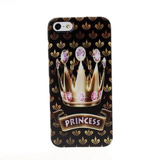 The Princess Crown Pattern Plastic Hard Case for iPhone 5/5S