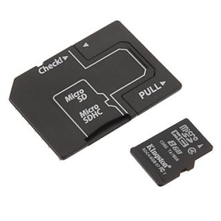 Class 4 MicroSDHC TF Card with Dual use MicroSD Adapter 8G
