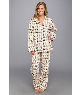 40 Winks Cotton Span Classic PJ Set Womens Pajama Sets (Pink)