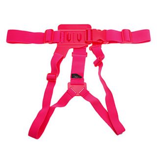 TMC Front Chest Elastic Belt Shoulder Strap Mount for GoPro HD Hero2 / Hero3 / 3   Pink