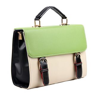 New Korean Style Multi Colors Fashion Synthetic leather Handbag Tote Shoulder Bag Purse