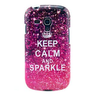 Keep Calm and Sparkle Glossy TPU Soft Case for Samsung Galaxy S3 Mini I8190