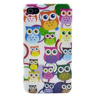 Different Color Owl Hard Plastic Phone Case for iPhone 4/4S