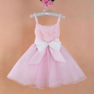 Girls Shoulder Strap Flower Child Wedding Dress