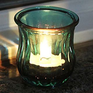 3Mordern Style Votive Glass Candle Holder(With One Candle)