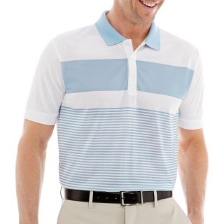 Jack Nicklaus Printed Engineered Striped Polo, Blue, Mens