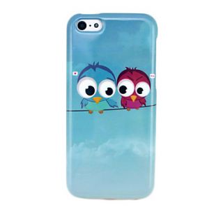 Lovely Owls Glossy TPU IMD Soft Case for iphone 5C