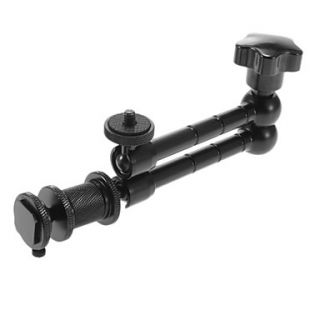 11 inch Black Articulating Magic Arm w/ 1/4 Screw for HDMI Monitor/ LED lights / Camera