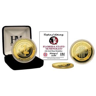 Florida State University 24 karat Gold Coin (MultiDimensions 8 inches high x 4 inches wide x 1 inch deepWeight 1 pound )