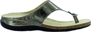 Womens Mephisto Agacia   Pewter Crinkle Patent Casual Shoes