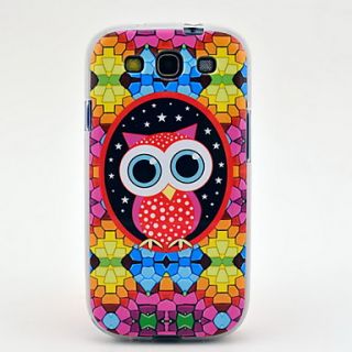 Cartoon Owl Pattern Soft TPU Imd Case for Samsung Galaxy S3 I9300