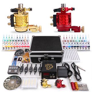 40 Color Inks 2 Rotary Machines Tattoo Kit