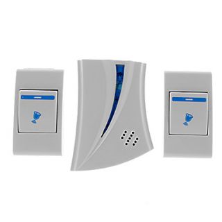 36 Melody Music Intelligent Wireless Remote Doorbell with Double Push Switch