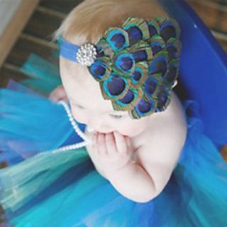 Girls Stylish Peacock Feather Hairband