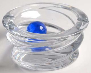 Daum Volute 5 Ashtray & Blue Ball Pestle   Giftware, Swirl, No Trim