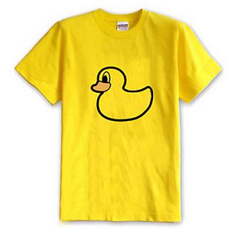 Mens Funny 3D T Shirt with Lovely Yellow Duck (100% Cotton)