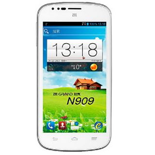 ZTE N909   4.5 Inch Android 4.1 Quad Core Smartphone (1.2GHz,Dual SIM,1GB RAM4GB ROM,GPS,WiFi)