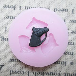 Three Holes Horse Fondant Molds Resin flowers Mould Molds For Cakes