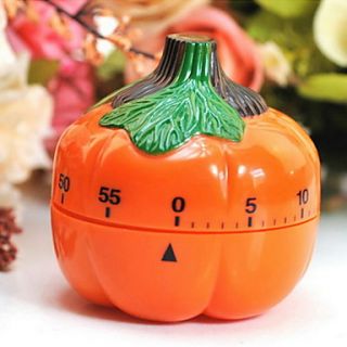 Pumpkin Shaped 60 Minute Kitchen Cooking Mechanical Timer