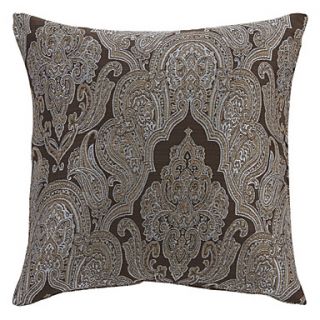 18 Squard Euro Flower Jacquard Polyester Decorative Pillow Cover