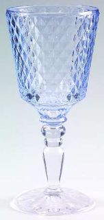 Villeroy & Boch Retro Country Blue Water Goblet   Blue, Textured Diamond Decor