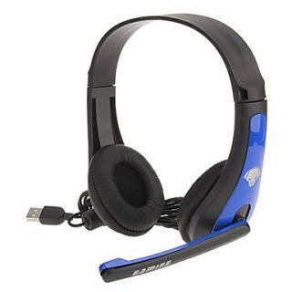 VS8502 USB Super Bass Stereo Headphones With MIC For Computer Gamer,Mobile Phone,PS3