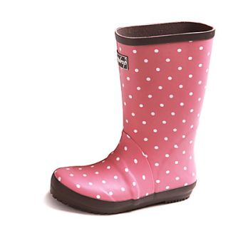 Rubber Womens Flat Heel Rain Boot Mid Calf Boots