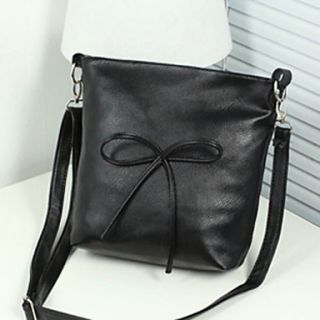 Fashion Cute PU Bow Small Handbag/Messenger Bag Grils Lining Color on Random