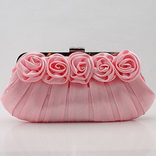 Kaunis WomenS Fashion Delicate Satin Bag(Pink)