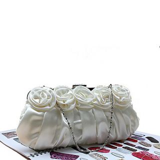 Kaunis WomenS Fashion Delicate Satin Bag(Cream)