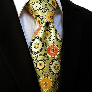 Mens Casual Floral Print Necktie