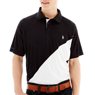 U.S. Polo Assn. Short Sleeve Polo Shirt, Black, Mens