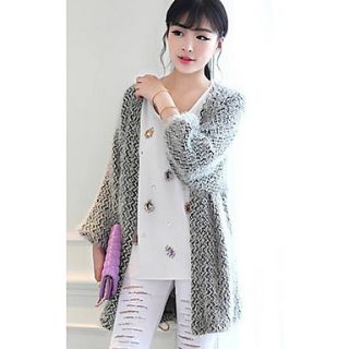Long Sleeve Sleeveless Faux Fur Party/Casual Coat