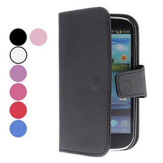 Solid Color PU Leather Case with Card Slot for Samsung Galaxy S3 I9300 (Assorted Colors)