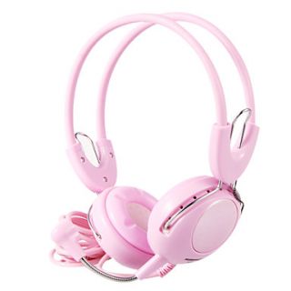 KEENION Fashionable Stereo On Ear Earphone Designed for Girls with Microphone KDM 901P (Pink)