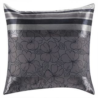 18 Square Floral Jacquard Polyester Decorative Pillow Cover