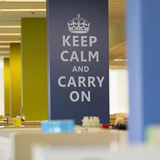 Keep Calm And Carry On Words Wall Stickers