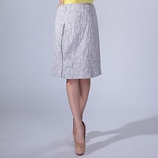 Cerel Classy Jacquard Slim OL Midi Skirt