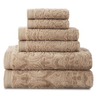 ROYAL VELVET Sculpted Bath Towels, Antique Linen