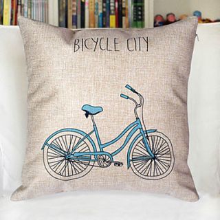 Pinshang Bicycle Print Pillow(Screen Color)