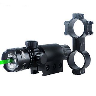 PRO Military Tactical Hunting Adjustable Green Laser Dot Scope Sight for Pistol w/ Riflescope Mounts