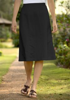 Soft Paneled Skirt, Black, X Small