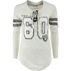 Oakland Raiders GIII NFL Womens Kickoff Lace Up T Shirt