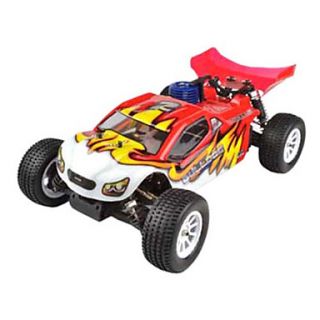 1/10 Scale Short Course Nitro RC Truck Single Speed (Red)