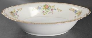 National China (Japan) Patricia 11 Oval Vegetable Bowl, Fine China Dinnerware  