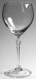 Oscar de la Renta Gloria Wine Glass   Textured Stem, Clear